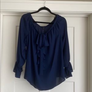Navy Blue Blouse. Size L